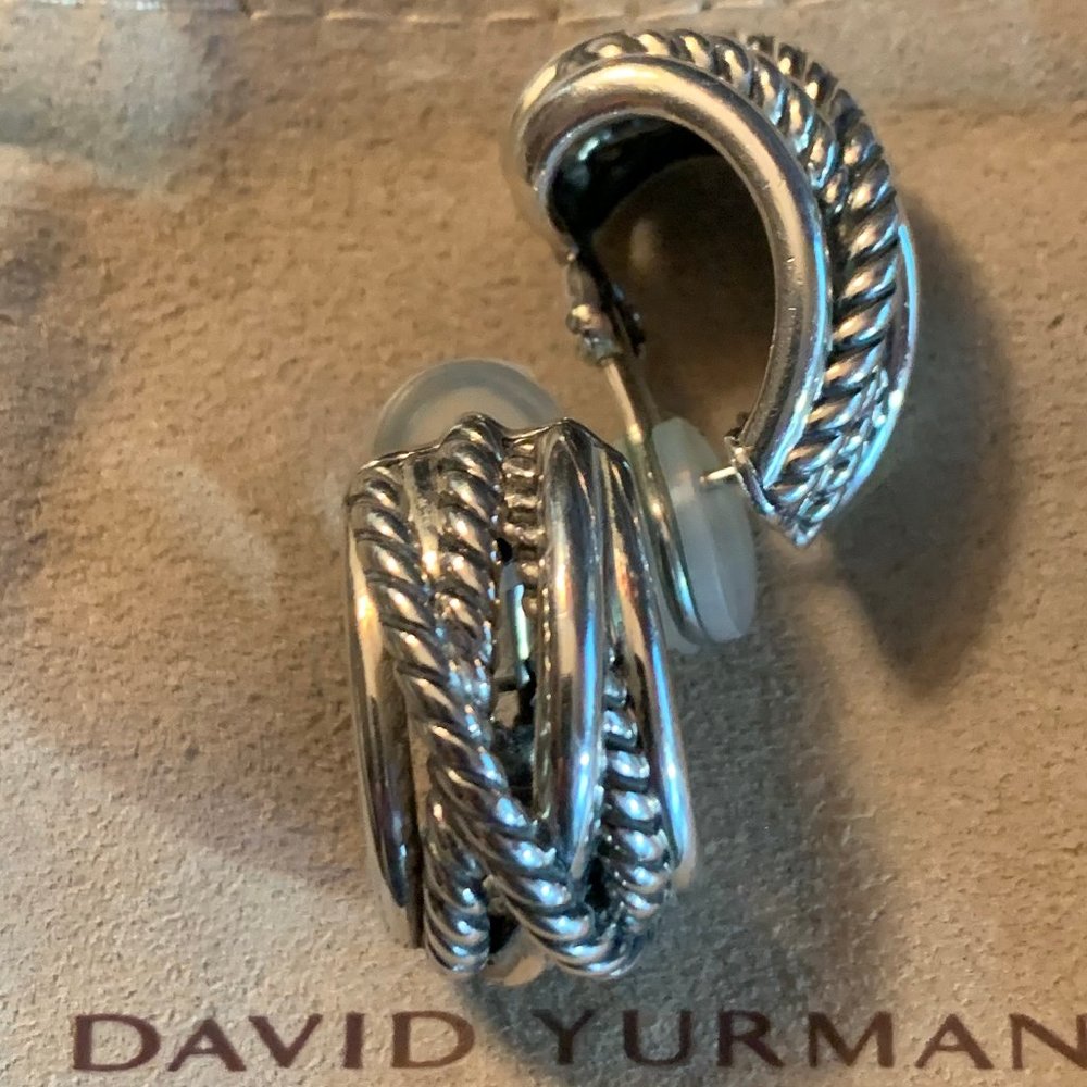 David Yurman Crossover Collection Huggie Hoops